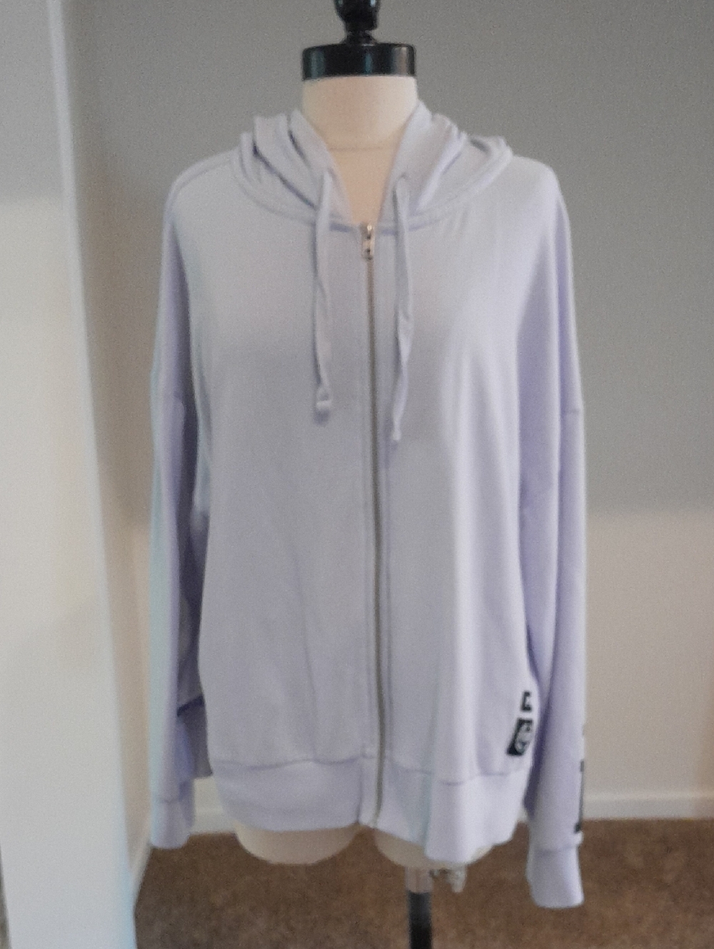 PINK Light Lavender Zip-Up Hoodie - Women Tops